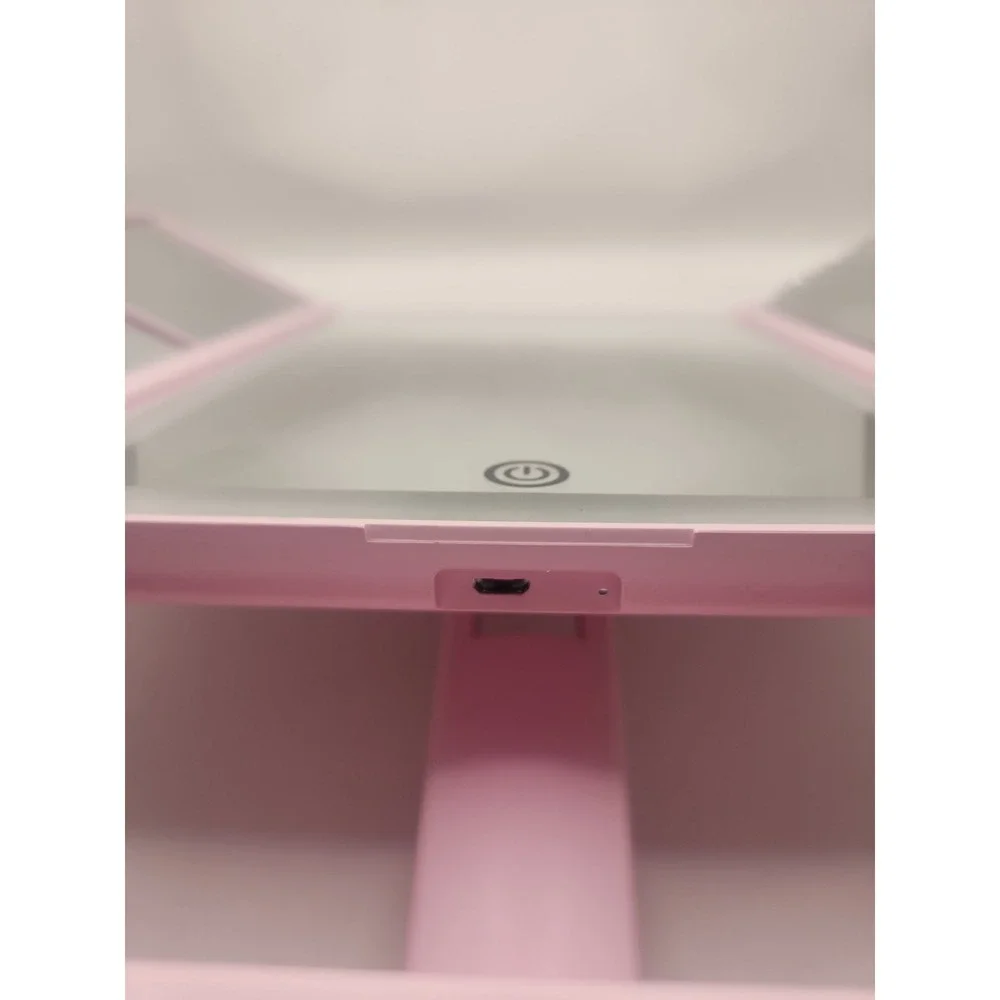 Hello Kitty Pink Impressions 2021 Tri-Fold LED Makeup Vanity Mirror Collectible